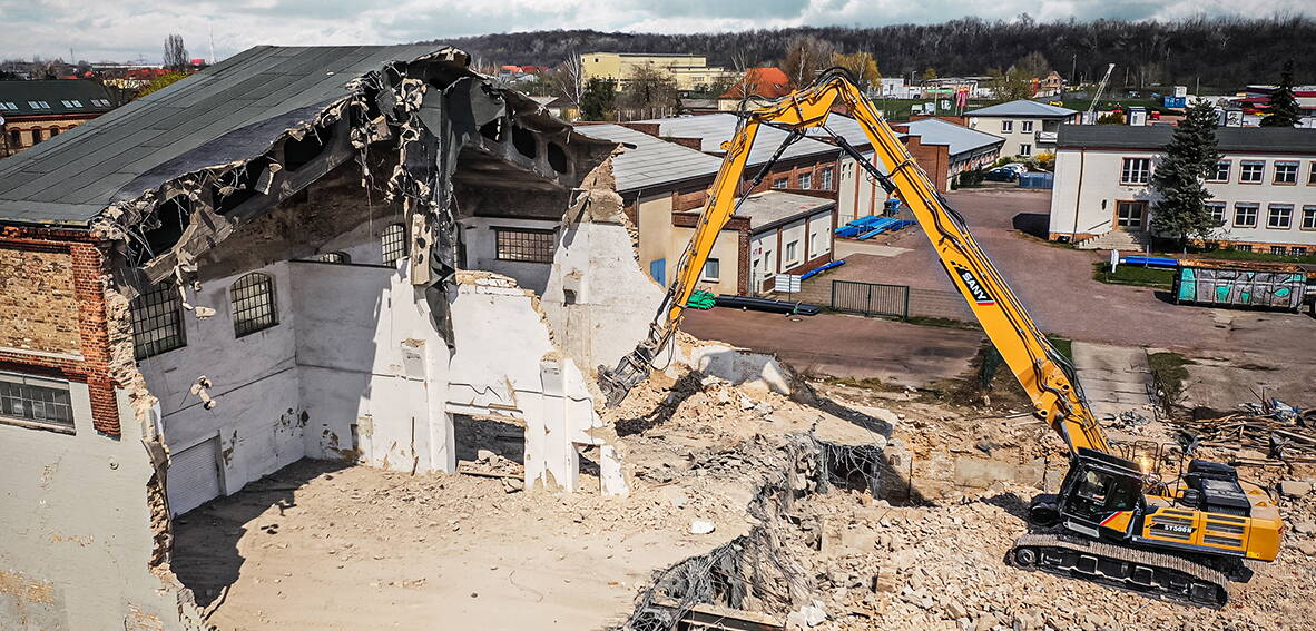 SANY Bagger Abbruch-Bagger Abbruchbagger Sany SY500HRD auf Baustelle