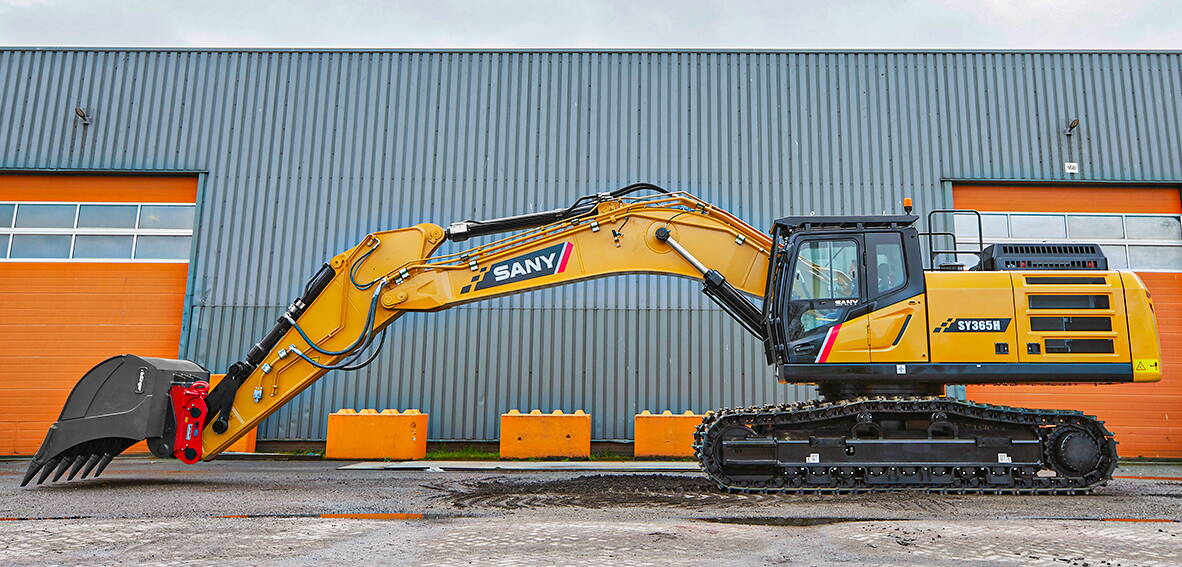 SANY Bagger Raupen-Bagger Raupenbagger Sany SY365H auf Baustelle