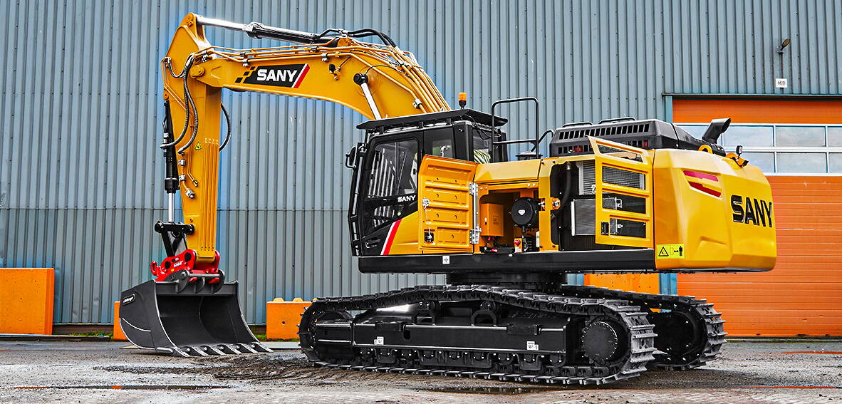 SANY Bagger Raupen-Bagger Raupenbagger Sany SY365H auf Baustelle