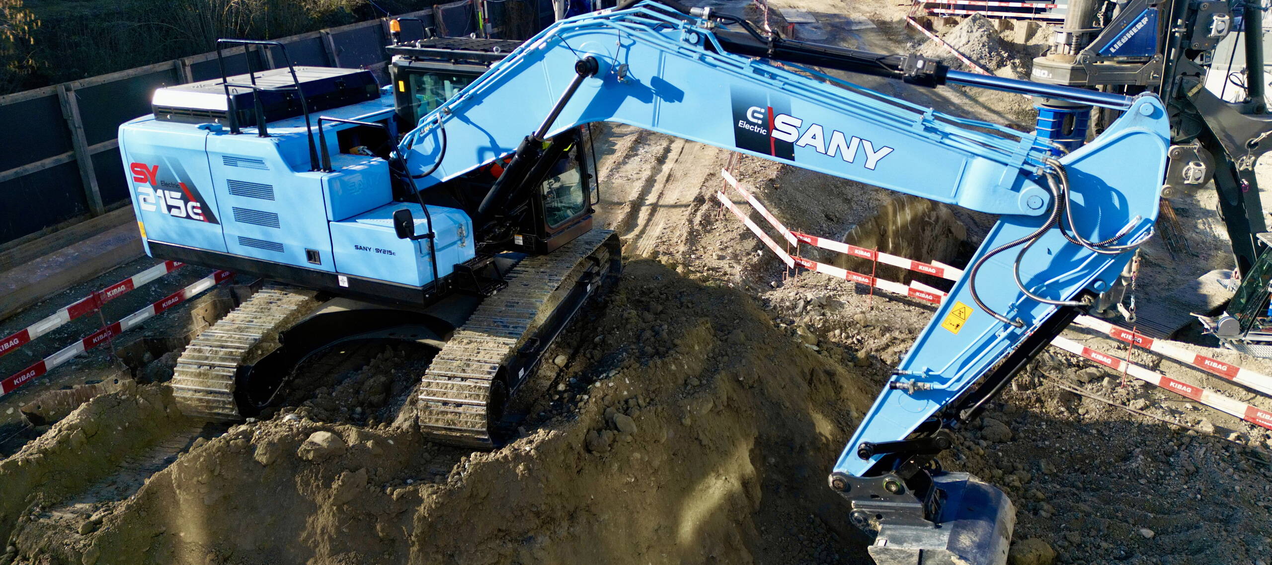 Zoom: Pelle sur chenilles Sany SY215E Lithium