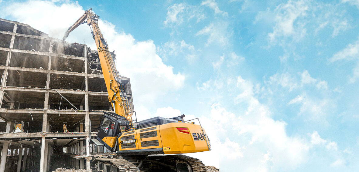 Zoom: SANY Bagger Abbruch-Bagger Abbruchbagger Sany SY500HRD auf Baustelle