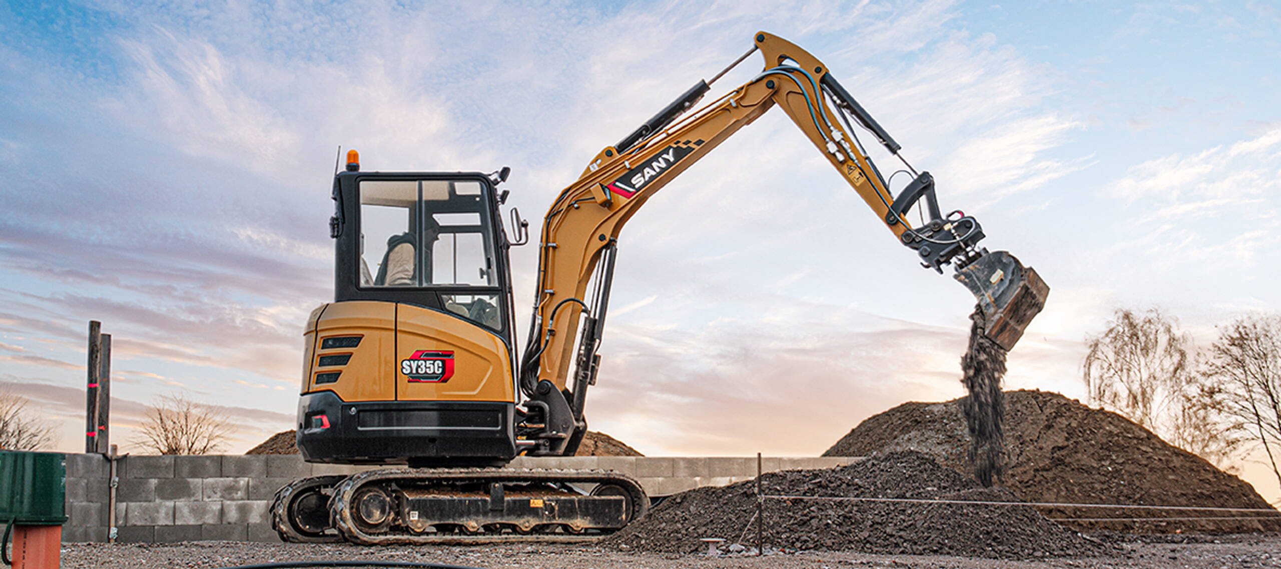 Zoom: SANY Bagger Minibagger SANY_SY35C