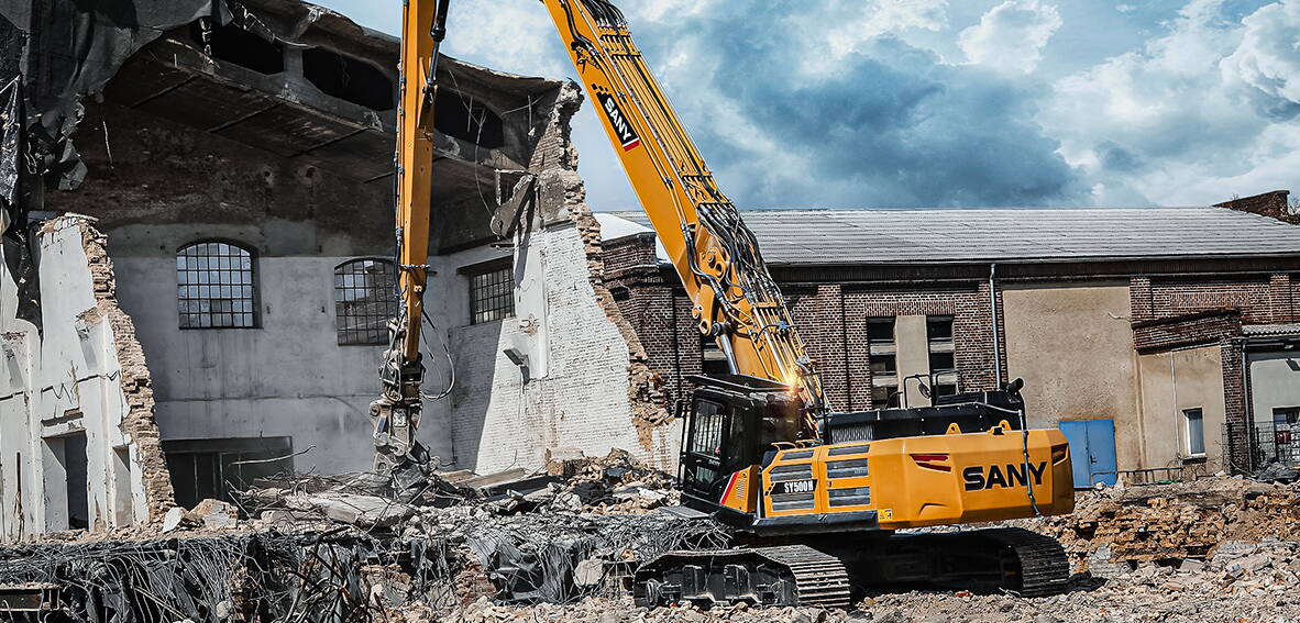 Zoom: SANY Bagger Abbruch-Bagger Abbruchbagger Sany SY500HRD auf Baustelle